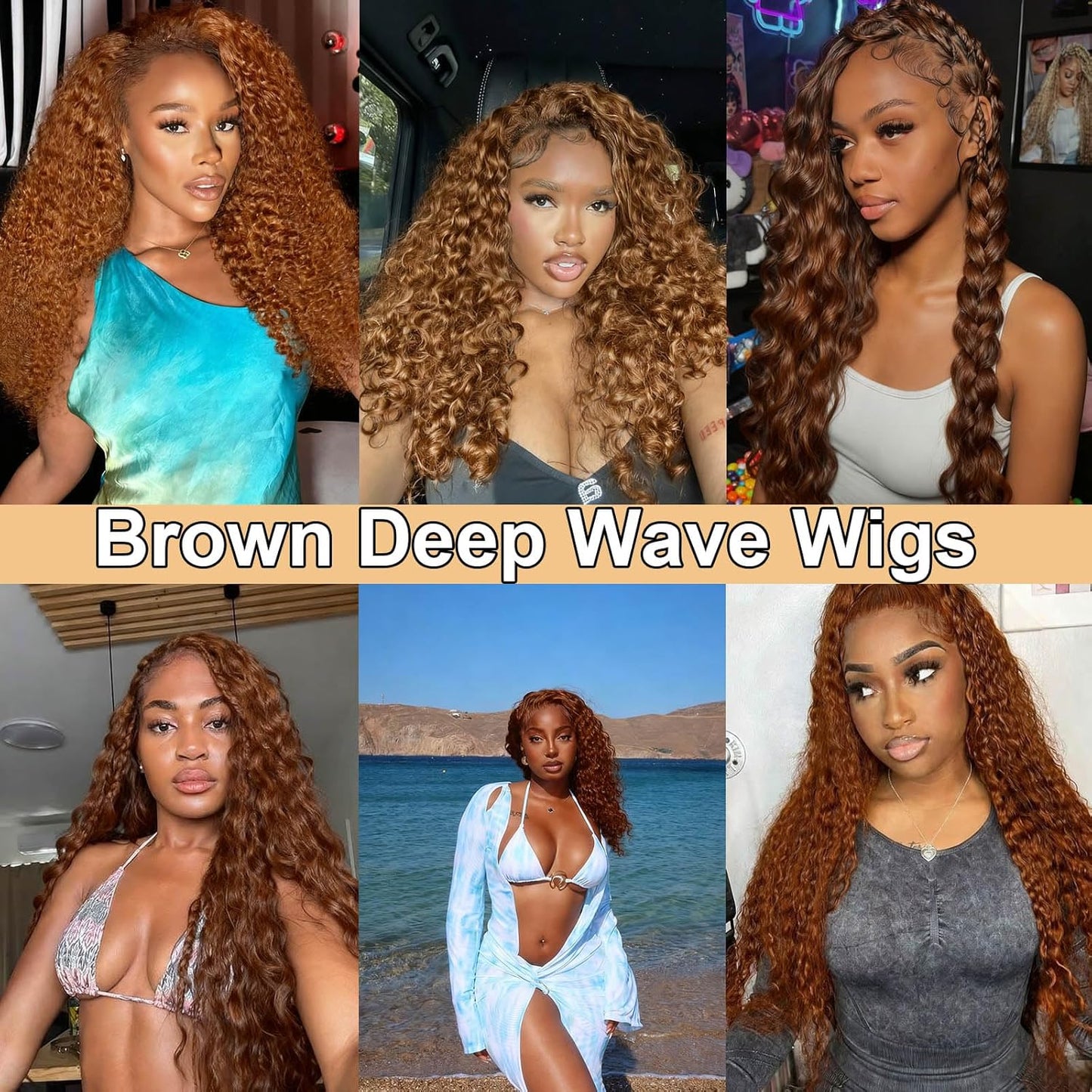 20 Inch Brown Wig Human Hair 5X5 Deep Wave Lace Front Wigs Human Hair Pre Plucked HD Transparent Lace Frontal Wigs for Black Women 30 Colored Wig