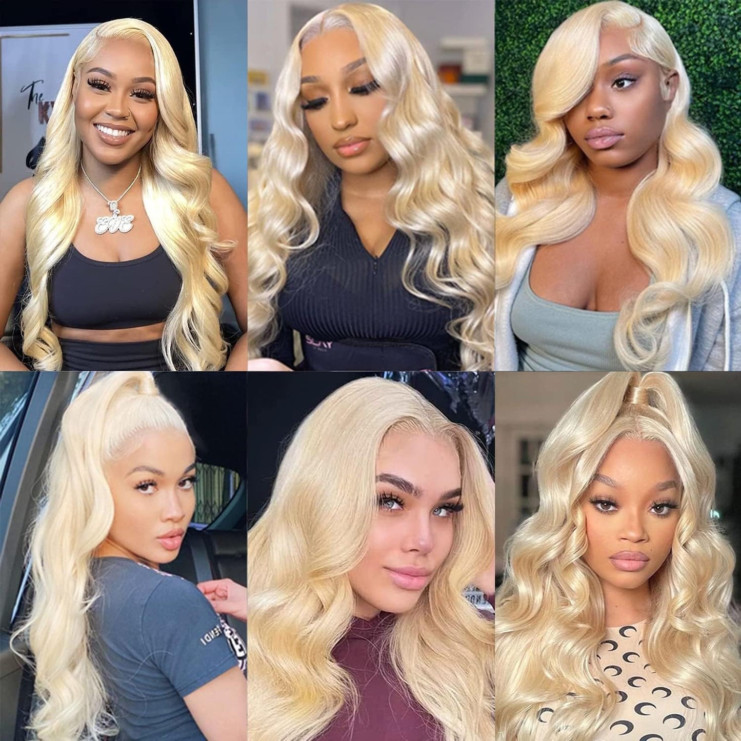 13X6 Body Wave Lace Front Wig Human Hair Pre Plucked with Baby Hair 613 Blonde Transparent HD Lace Frontal Wig 18 Inch
