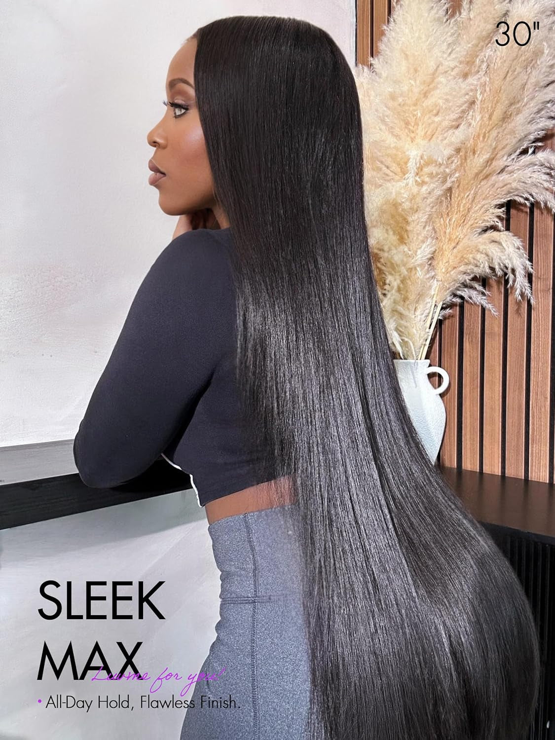 All-Day Comfort™ 5X5 Lace Front Wigs Straight Human Hair Glueless Wigs Pre Plucked Pre Cut Long Black Wig Lace Closure Wigs Frontal Wig Human Hair