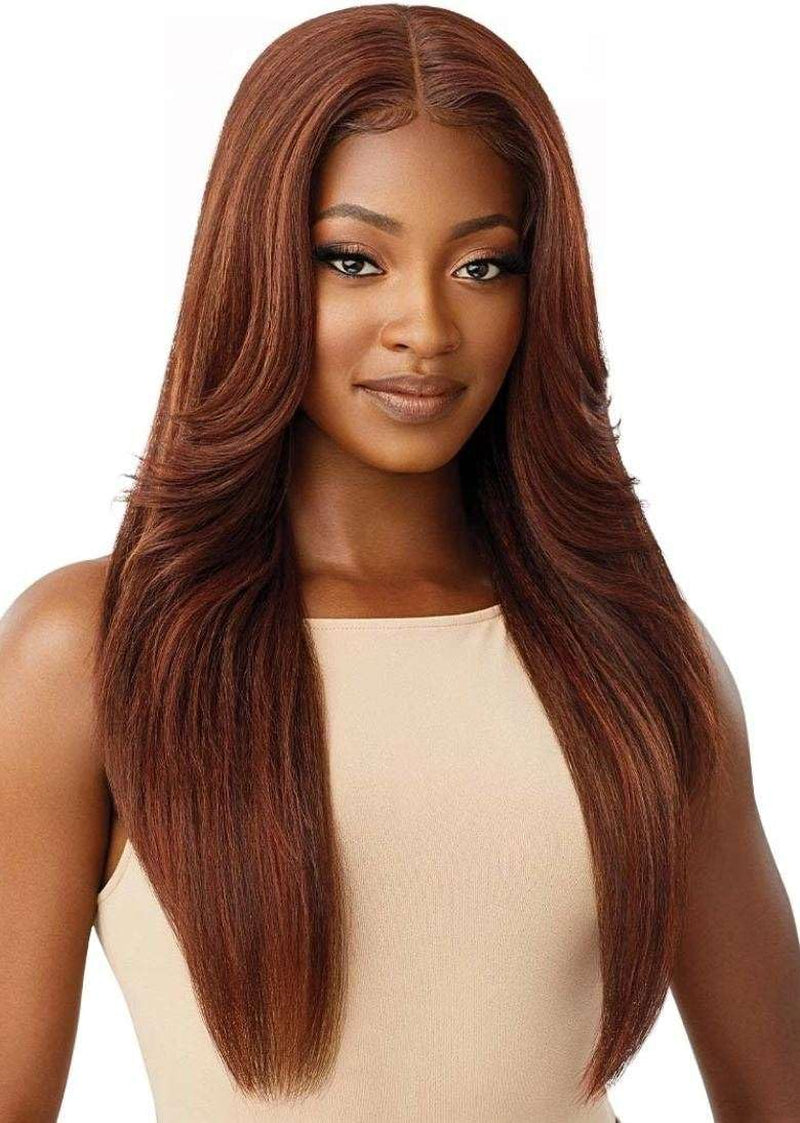 Synthetic Pre-Plucked HD Transparent Lace Front Wig- KIMORA (1 Jet Black)