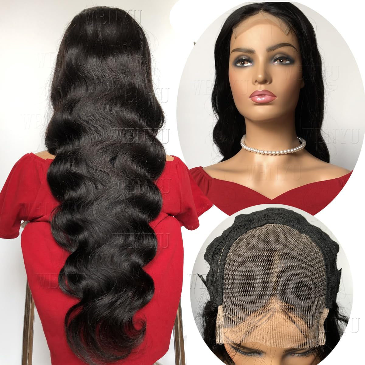 Lace Front Wigs Human Hair Body Wave 4X4 Lace Closure Wigs Human Hair Wigs for Black Women Human Hair Pre Plucked with Baby Hair Brazilian Body Wave 4X4 Lace Front Wigs Human Hair