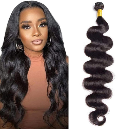 12A Human Hair Bundles Body Wave Bundles Human Hair 100% Unprocessed Weave Bundles Human Hair Extensions Natural Color 20 Inch