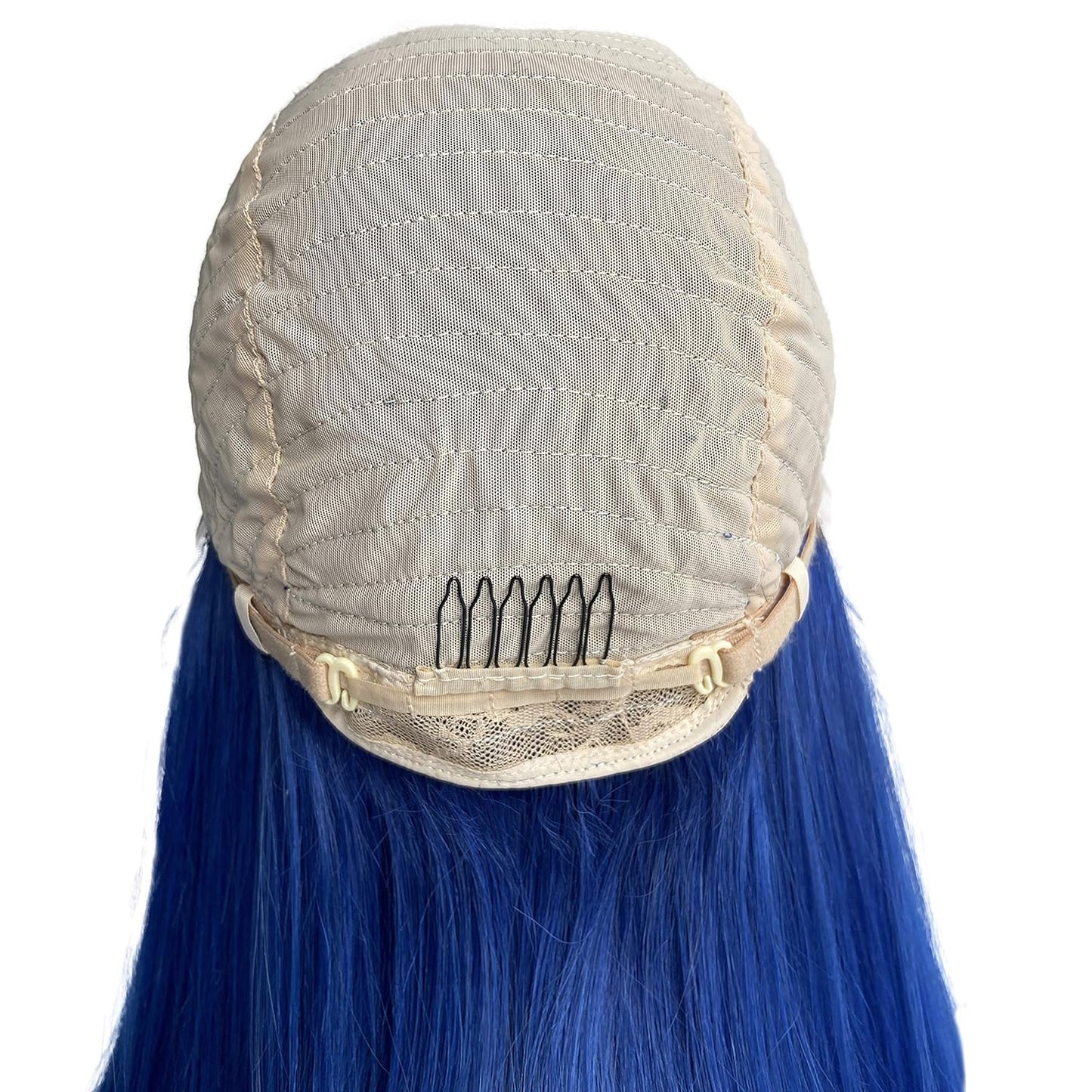 Human Hair Wigs Blue Lace Front Bob Wig Lace Part Wigs Middle T Part Glueless Blunt Cut Bob Wigs 13X4X1 Layered Short Bob Wig Brazilian Virgin Hair Straight for Women(12 Inch,150% Density)