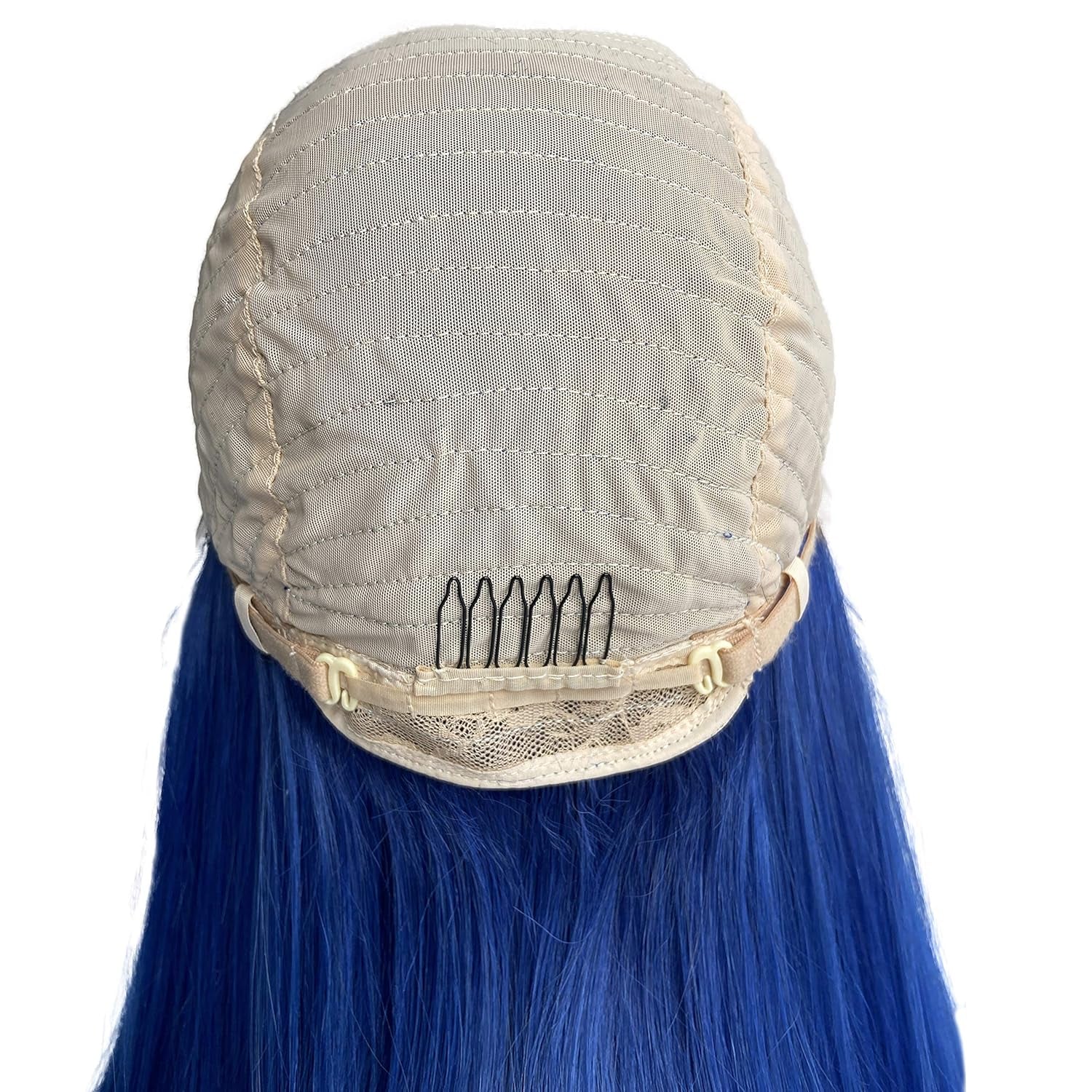 Human Hair Wigs Blue Lace Front Bob Wig Lace Part Wigs Middle T Part Glueless Blunt Cut Bob Wigs 13X4X1 Layered Short Bob Wig Brazilian Virgin Hair Straight for Women(12 Inch,150% Density)