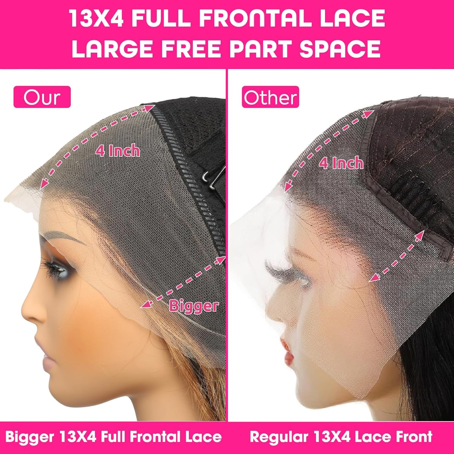 Ombre Highlight Lace Front Wigs Human Hair 210 Density Colored 1B/30 Body Wave Wig Black Bown 13X4 HD Transparent Lace Frontal Wigs Pre Plucked with Baby Hair Natural Hairline(32Inch)