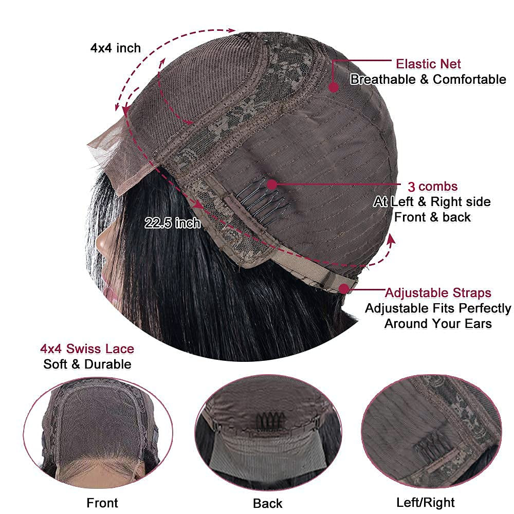 Body Wave Lace Front Wigs Human Hair for Black Women Brazilian Body Wave Human Hair Wigs Pre Plucked Hairline with Baby Hair Natural Color 150% Denisty 18 Inch