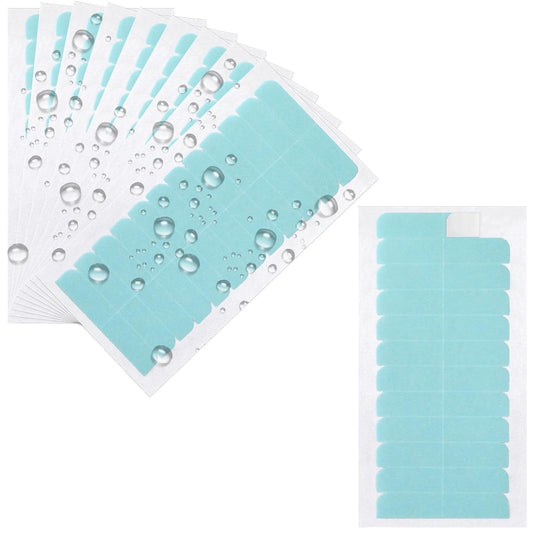 120 Pcs Hair Extension Tape Tabs Double Sided Adhesive Tape for Hair Extensions Tape in Tape Replacement Tape in Extension Remover Human Hair Wig Tape Beauty Tools, Green, 581918_1_Qtgjli5Xg