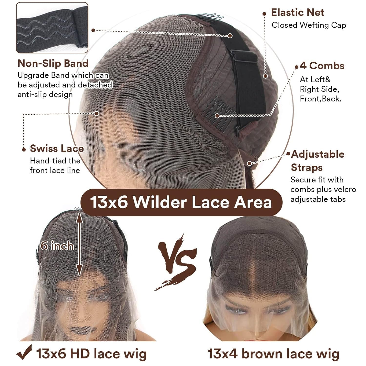 13X6 Highlight Ombre Lace Front Wig Human Hair Pre Plucked OT4/30/27 Colored Honey Blonde Lace Front Wig with Baby Hair180% Density (22Inch, 13X6 Ombre Straight Lace Wig)