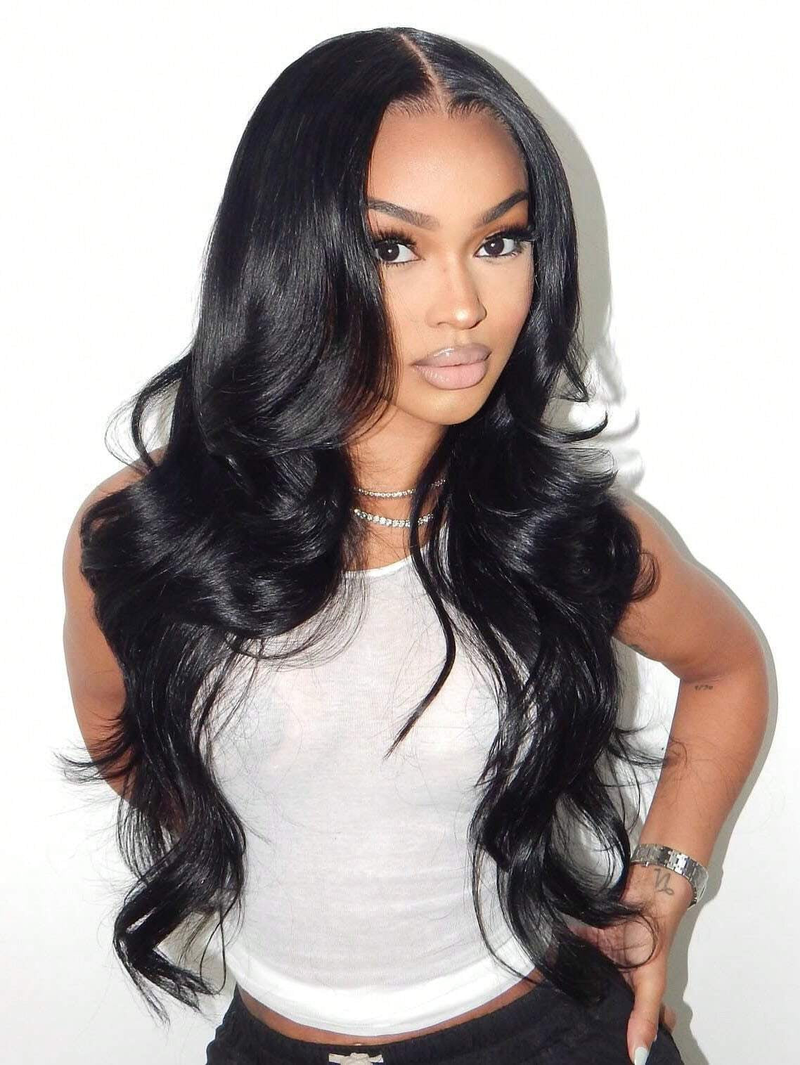 38-42Inch 13X4 Ear to Ear Body Wave Lace Front Wigs Human Hair 200% HD Transparent Frontal Glueless Air Wigs Human Hair with Baby Hair for Women High Density Brazilian Virgin 5X5 13X6 Human Hair Wig