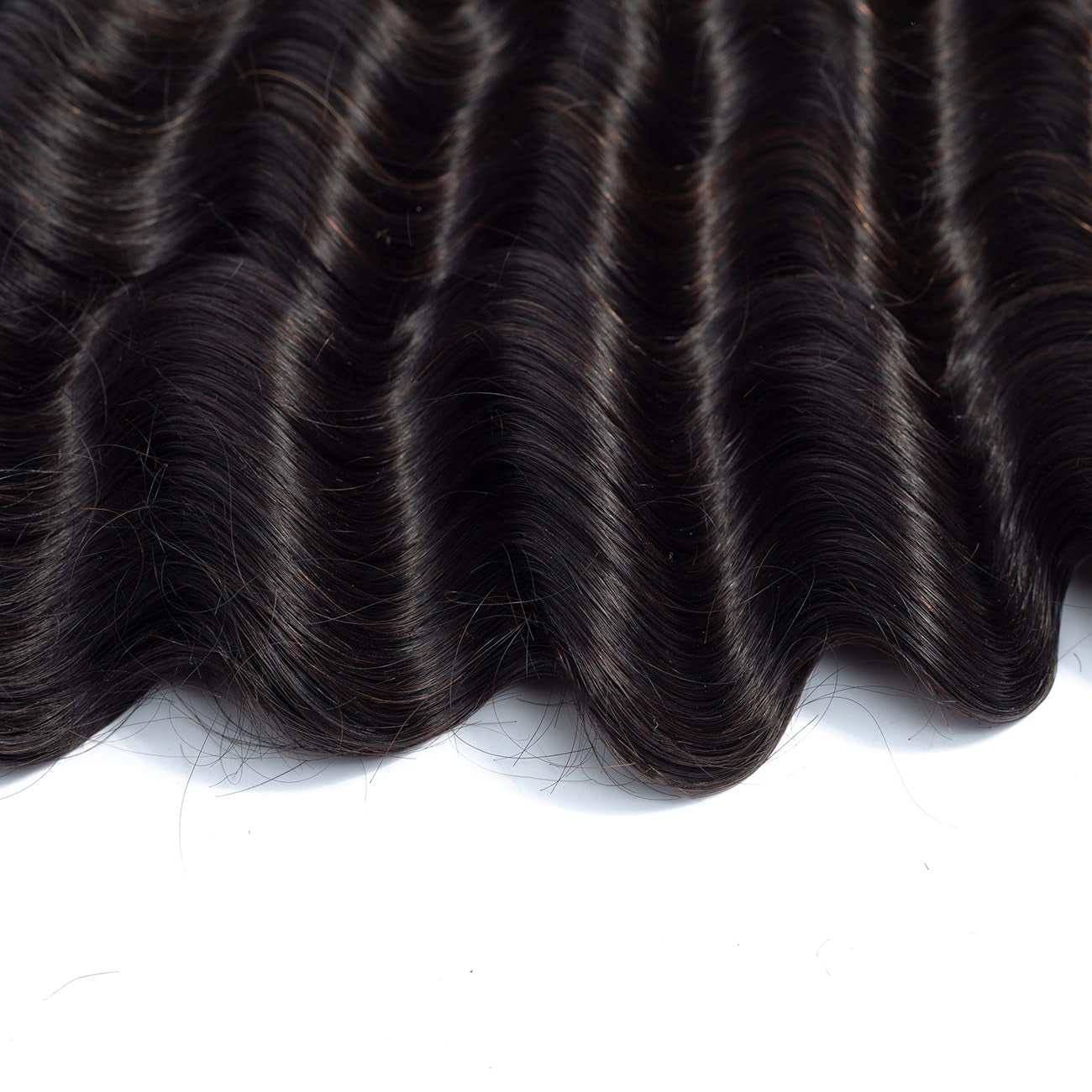 Loose Deep Bundles Human Hair 30 Inch Loose Deep Human Hair Bundles Wet and Wavy Human Hair Weave 1 Bundles Brazilian Loose Deep Unprocessed Virgin Human Hair Bundles Natural Color 100G/Bundle