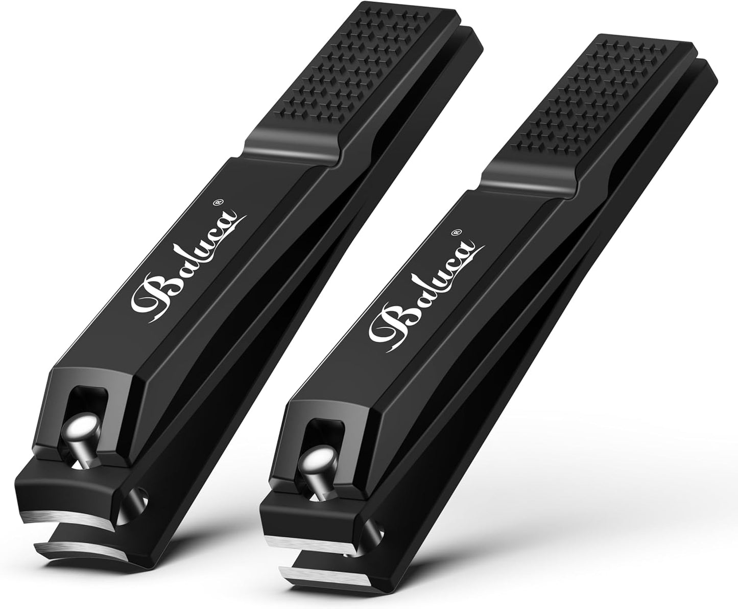 Straight Nail Clipper Set for Thick Toenails, Professional Stainless Steel Ultra Sharp Fingernail Toenail Clippers Cutter Trimmers - Thick Wide Jaw Toe Nail Clippings for Seniors, Men & Women