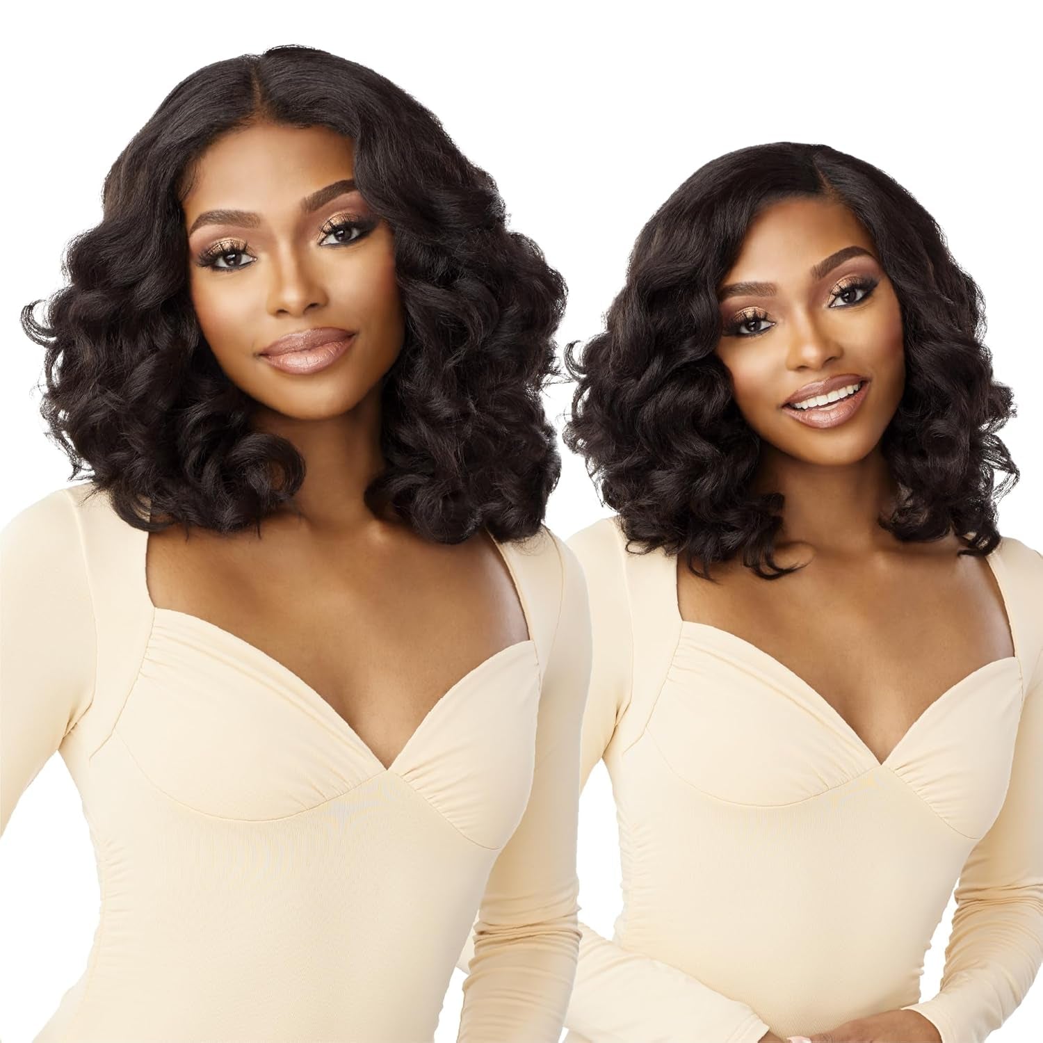 What Lace 13X6 Wigs - Samira Lacefrontal Hand Tied Glueless Synthetic with Natural Density Preplucked Hairline (BALAYAGEGOLD)
