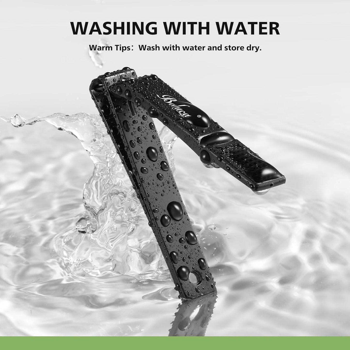 Straight Nail Clipper Set for Thick Toenails, Professional Stainless Steel Ultra Sharp Fingernail Toenail Clippers Cutter Trimmers - Thick Wide Jaw Toe Nail Clippings for Seniors, Men & Women