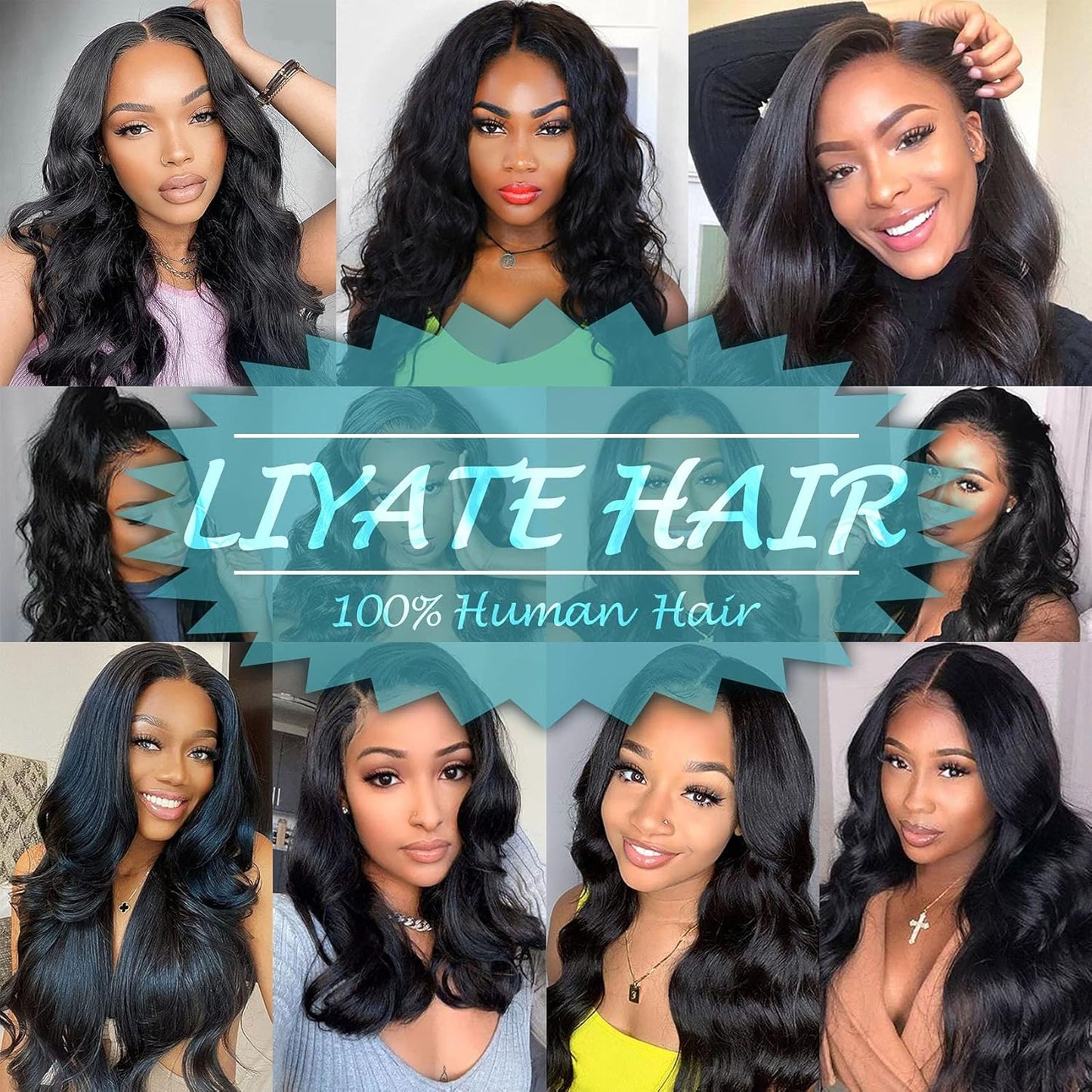 Body Wave Lace Front Wig Human Hair Wigs for Black Women Glueless 4X4 Lace Clouse Wig Brazilian Human Hair Wet and Wavy Wigs Pre Plucked with Baby Hair Natural Color 150% Density (22 Inch)