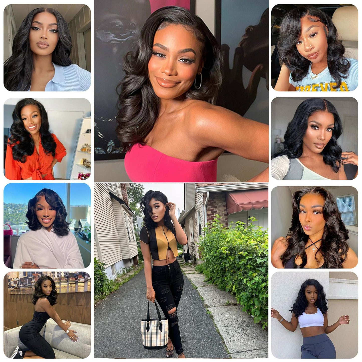 Wear and Go Glueless Wigs Human Hair Pre Plucked Pre Cut Bob Wig Human Hair with Elastic Band for Black Women Body Wave 4X4 Closure Human Hair 16 Inch