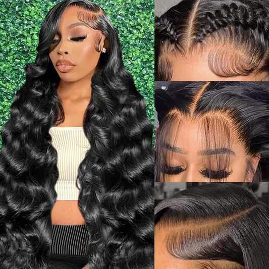 14 Inch 13X4 Lace Front Wigs Human Hair 180 Density Body Wave Lace Front Wigs Human Hair Pre Plucked Frontal Wigs Human Hair Body Wave Human Hair Wig Glueless Human Hair Wigs for Black Women