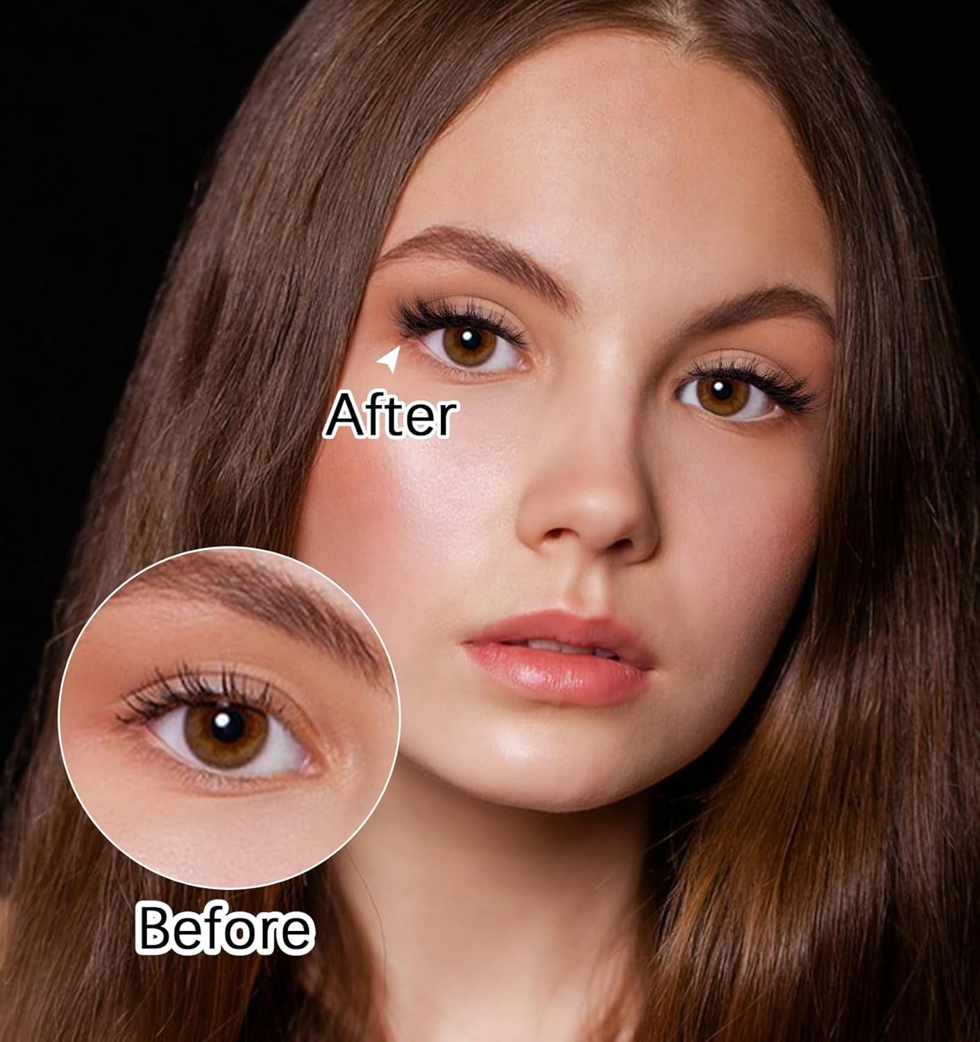 Lash Strips Cat Eye, 14 Pcs Wispy Cat Eye Lash Clusters, Strip Lashes Wispy, Faux Mink Lash Clusters, Reusable Cat Eyelashes, 3D Fluffy Natural Look Extensions for Women, Girls, Daily, Makeup