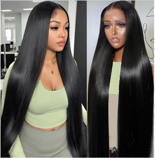 Straight Lace Front Wigs Human Hair 13X4 Hd Lace Front Wigs Human Hair Pre Plucked 180 Density Glueless Wigs Human Hair 28 Inch Lace Frontal Wigs Human Hair for Black Women
