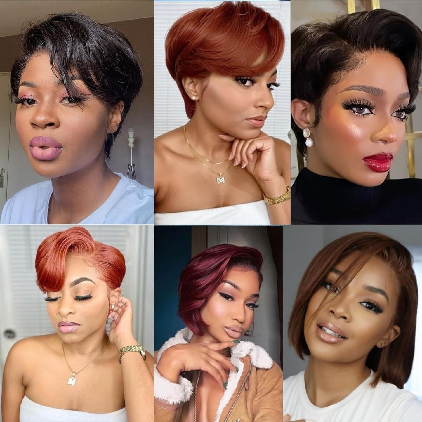 Short Wig Human Hair 13X4 99J Burgundy Pixie Cut Wig Human Hair Short Full Lace Front Wigs Human Hair Straight Short Wigs for Black Women 150% Density (99J Burgundy)