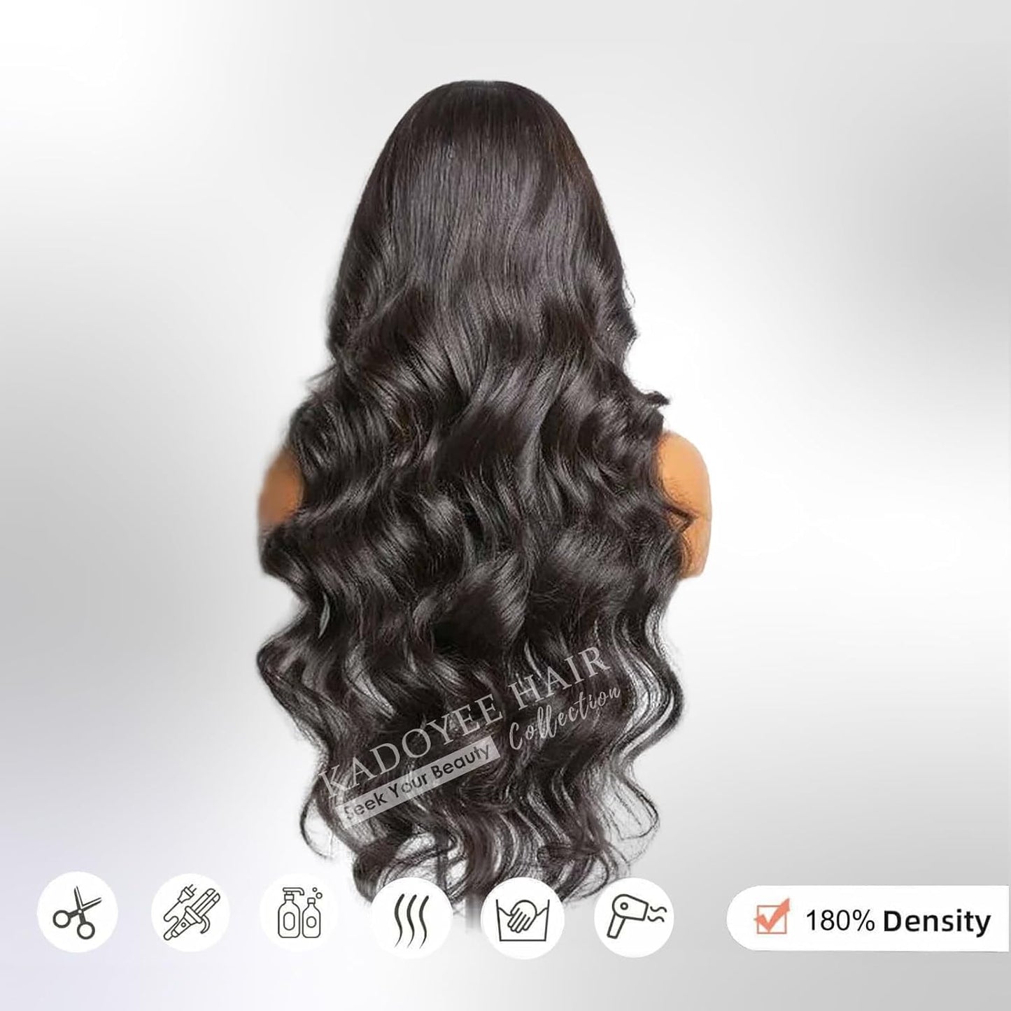 13X4 Body Wave Lace Front Wigs Human Hair Pre Plucked HD Transparent Lace Frontal Wigs Human Hair 180% Density Glueless Wigs Human Hair with Baby Hair for Women 28 Inch