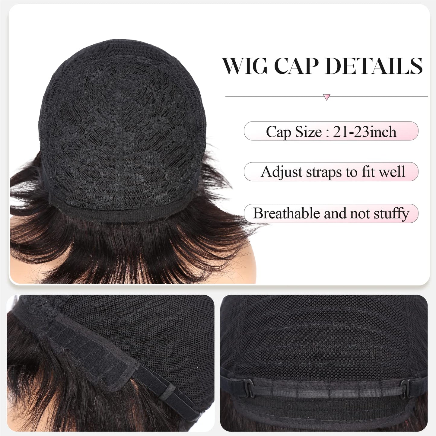 Short Human Hair Wig Pixie Cut Wigs Black Short Cut Brazilian Virgin Human Hair Wigs Layered Wavy Wigs for Black Women