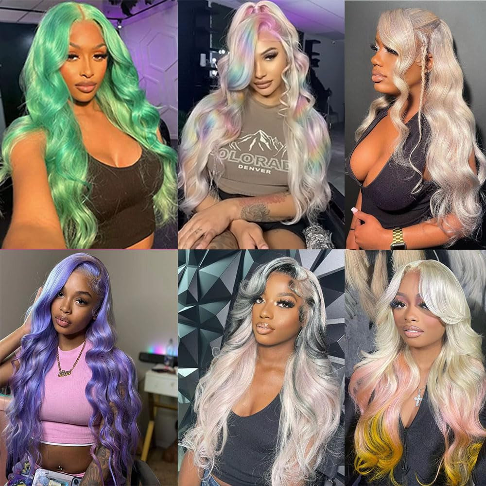 613 Lace Front Wig, Human Hair, 30 Inch, Body Wave, HD Lace Frontal Wig, Blonde, Pre-Plucked, Glueless, 180% Density, Natural Hairline