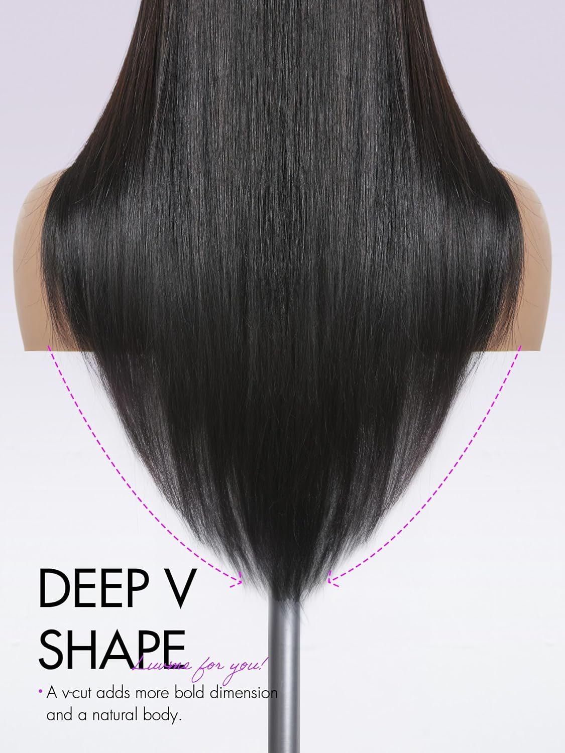 All-Day Comfort™ 5X5 Lace Front Wigs Straight Human Hair Glueless Wigs Pre Plucked Pre Cut Long Black Wig Lace Closure Wigs Frontal Wig Human Hair