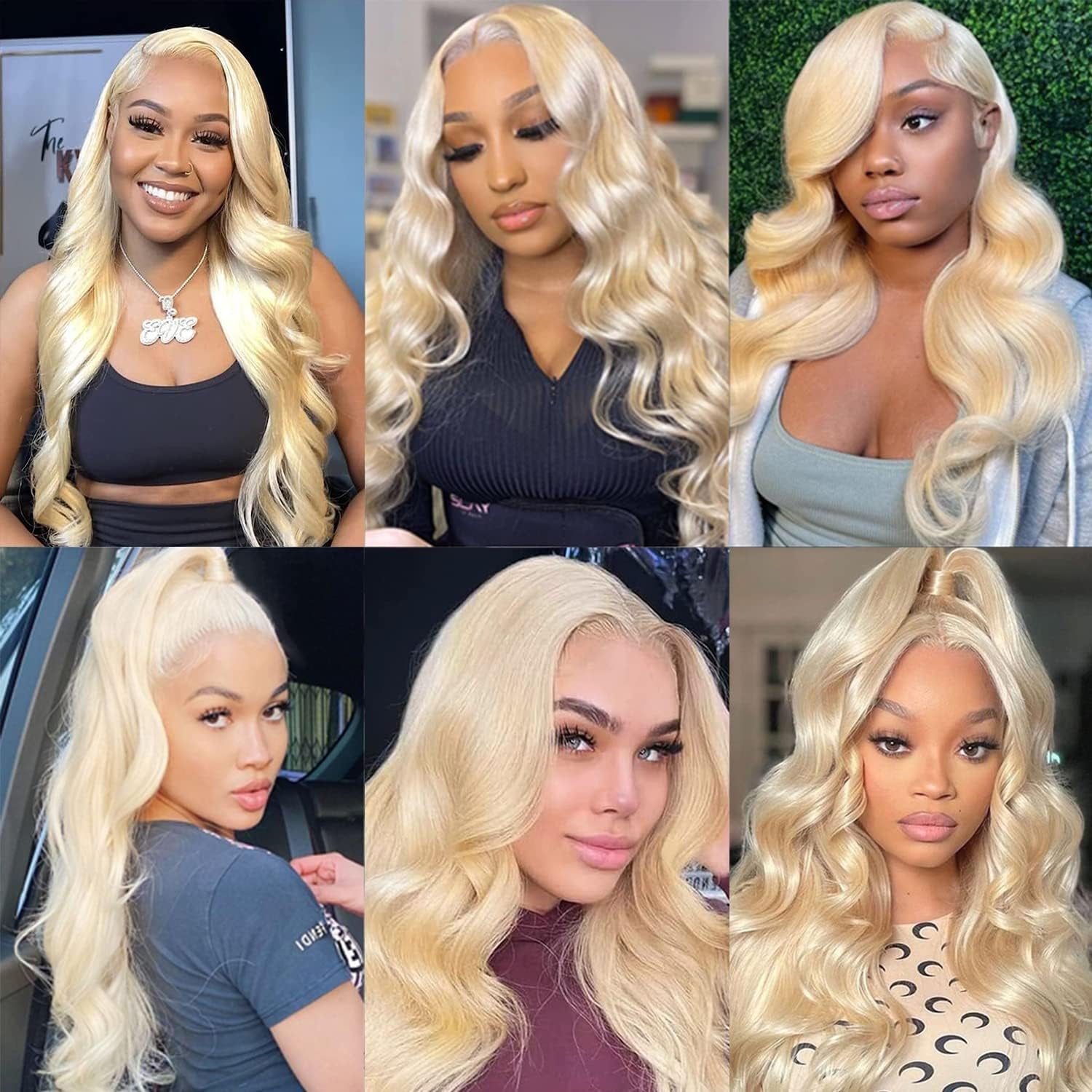 13X6 Body Wave Lace Front Wig Human Hair Pre Plucked with Baby Hair 613 Blonde Transparent HD Lace Frontal Wig 18 Inch