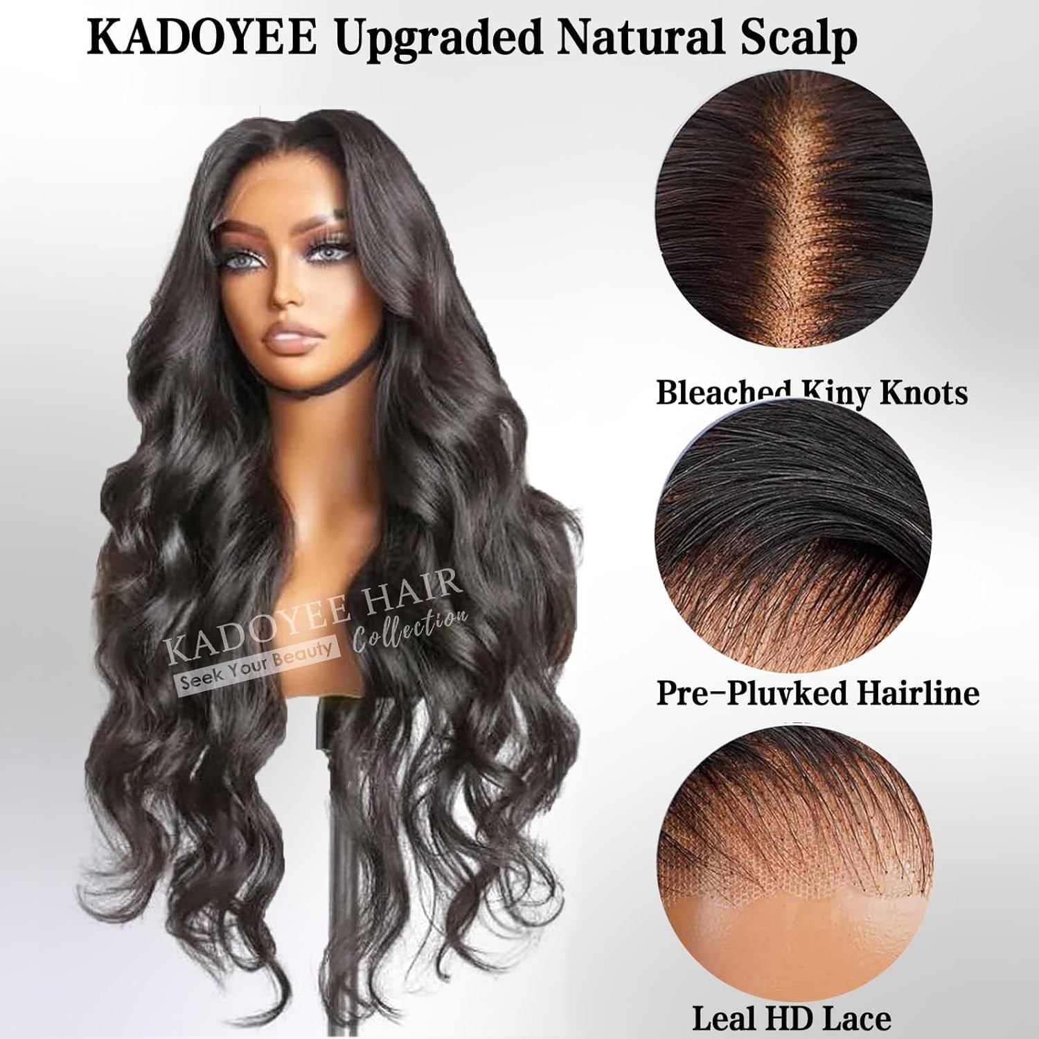 13X4 Body Wave Lace Front Wigs Human Hair Pre Plucked HD Transparent Lace Frontal Wigs Human Hair 180% Density Glueless Wigs Human Hair with Baby Hair for Women 28 Inch